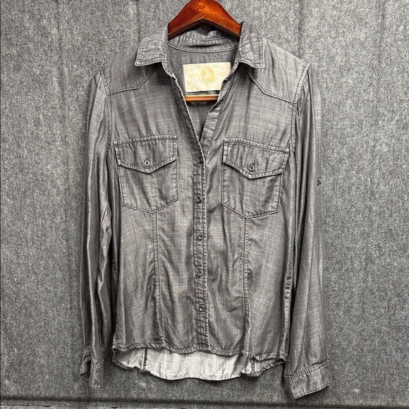 Bella Dahl Tops - Bella Dahl Charcoal Button Down Shirt